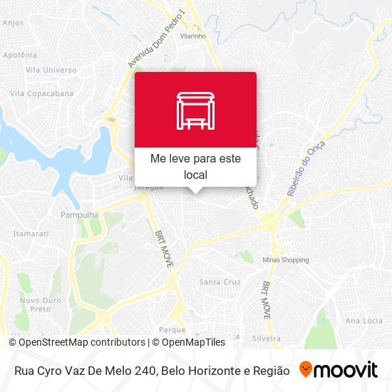 Rua Cyro Vaz De Melo 240 mapa
