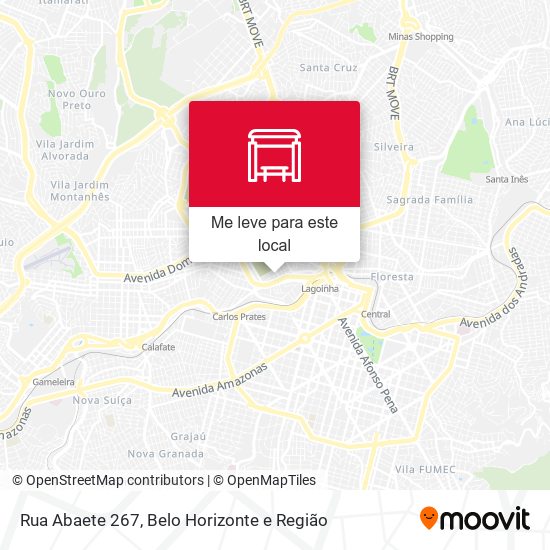 Rua Abaete 267 mapa