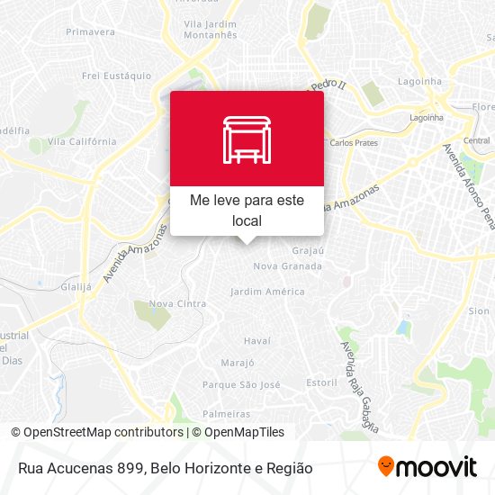 Rua Acucenas 899 mapa