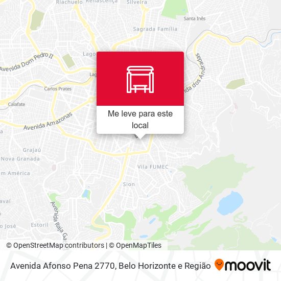 Avenida Afonso Pena 2770 mapa