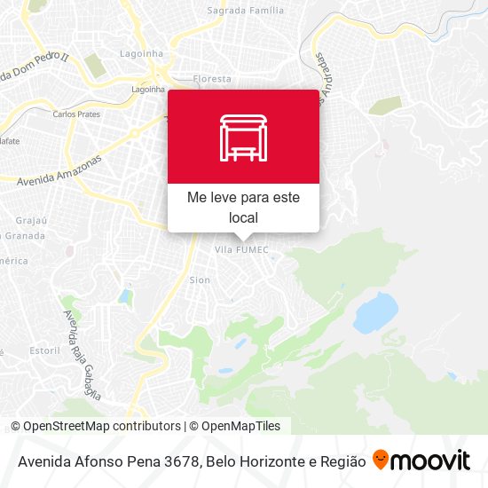 Avenida Afonso Pena 3678 mapa