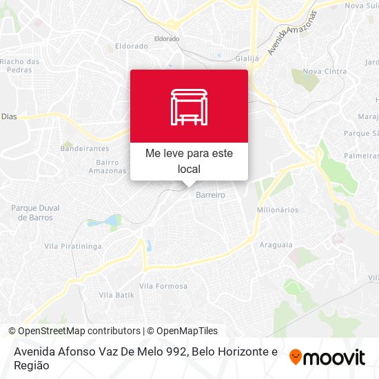 Avenida Afonso Vaz De Melo 992 mapa