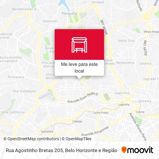 Rua Agostinho Bretas 205 mapa