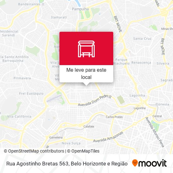 Rua Agostinho Bretas 563 mapa