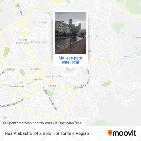 Rua Alabastro 345 mapa