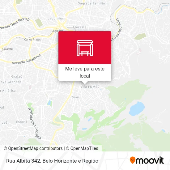 Rua Albita 342 mapa
