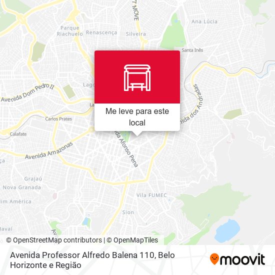 Avenida Professor Alfredo Balena 110 mapa
