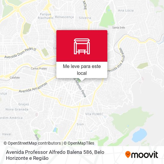 Avenida Professor Alfredo Balena 586 mapa