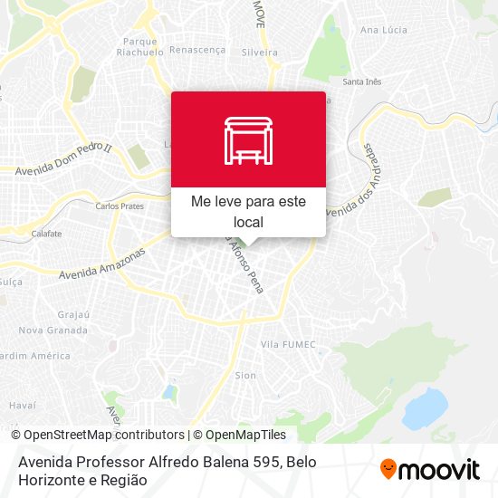 Avenida Professor Alfredo Balena 595 mapa
