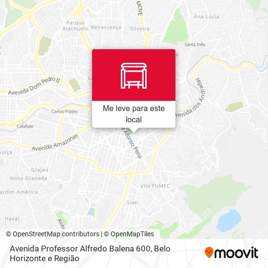 Avenida Professor Alfredo Balena 600 mapa