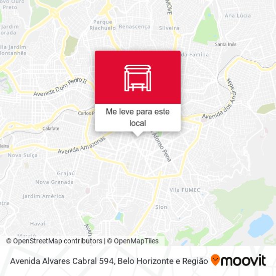 Avenida Alvares Cabral 594 mapa