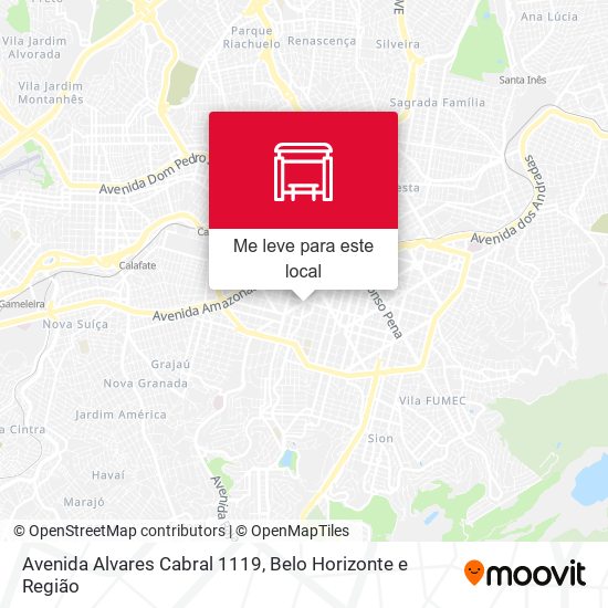 Avenida Alvares Cabral 1119 mapa