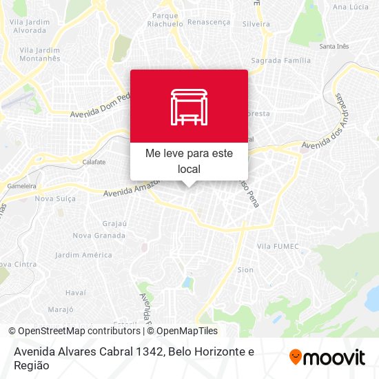 Avenida Alvares Cabral 1342 mapa