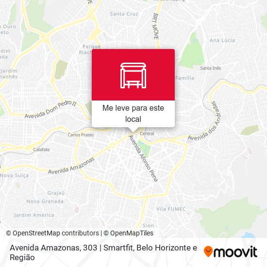 Avenida Amazonas, 303 | Smartfit mapa