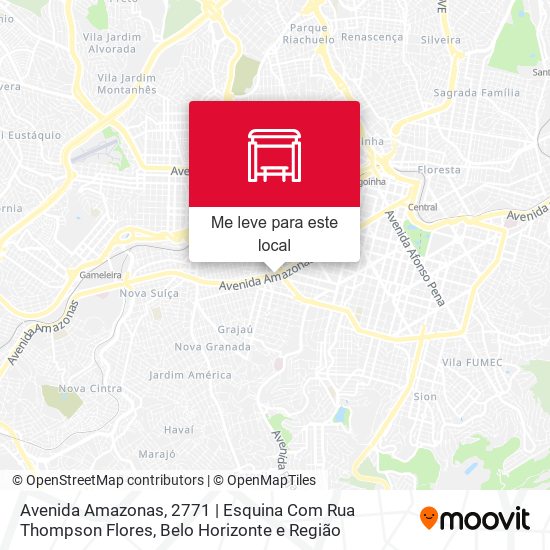 Avenida Amazonas, 2771 | Esquina Com Rua Thompson Flores mapa