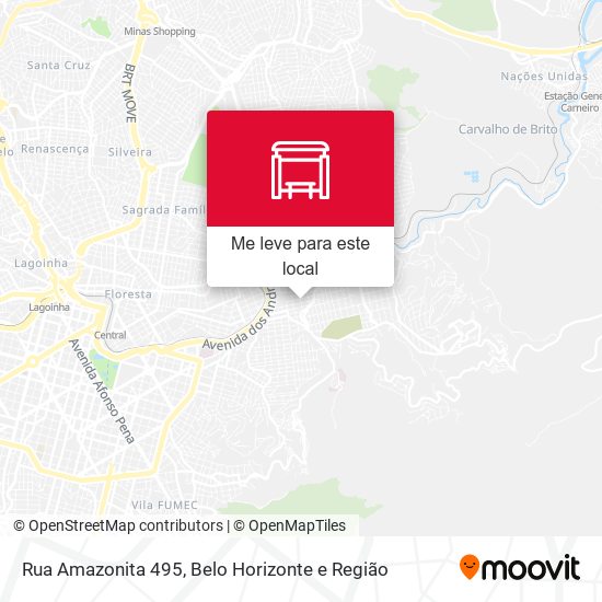 Rua Amazonita 495 mapa