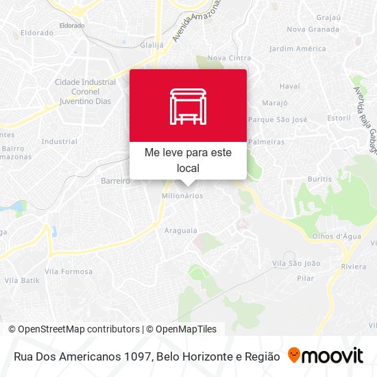Rua Dos Americanos 1097 mapa
