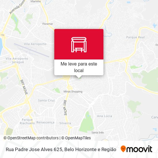 Rua Padre Jose Alves 625 mapa