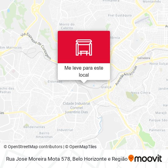 Rua Jose Moreira Mota 578 mapa