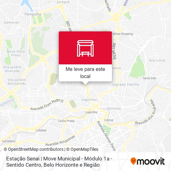 Estação Senai | Move Municipal - Módulo 1a - Sentido Centro mapa