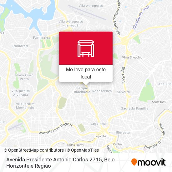 Avenida Presidente Antonio Carlos 2715 mapa