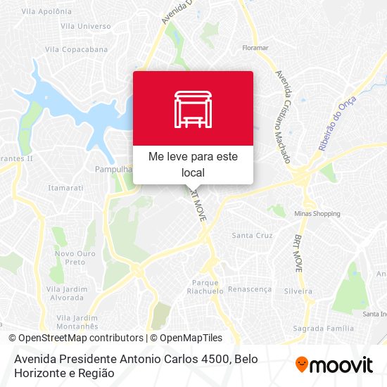 Avenida Presidente Antonio Carlos 4500 mapa