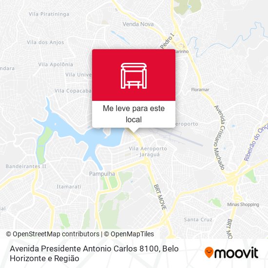 Avenida Presidente Antonio Carlos 8100 mapa