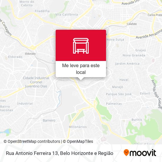 Rua Antonio Ferreira 13 mapa