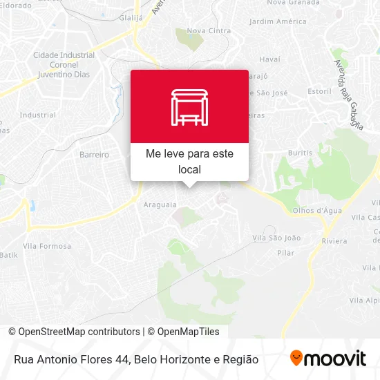 Rua Antonio Flores 44 mapa