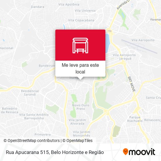 Rua Apucarana 515 mapa