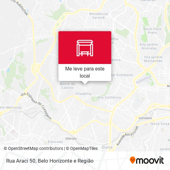 Rua Araci 50 mapa
