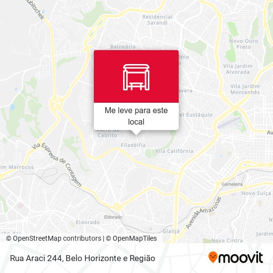 Rua Araci 244 mapa