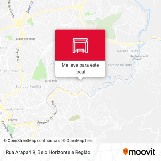 Rua Arapari 9 mapa