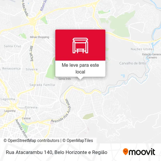 Rua Atacarambu 140 mapa