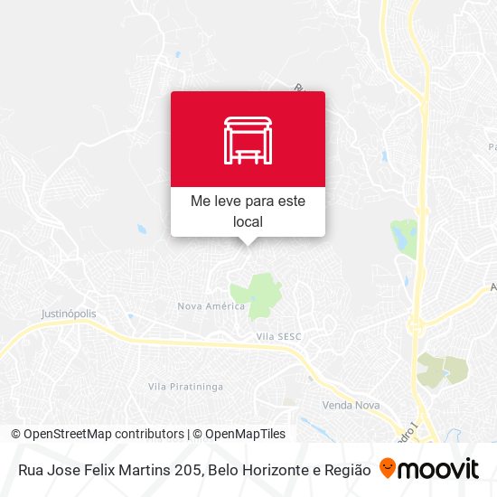 Rua Jose Felix Martins 205 mapa