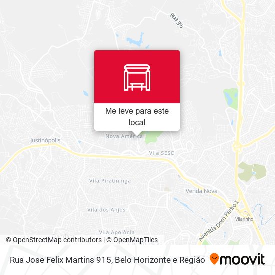 Rua Jose Felix Martins 915 mapa