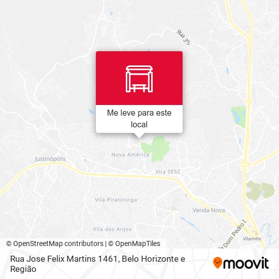 Rua Jose Felix Martins 1461 mapa
