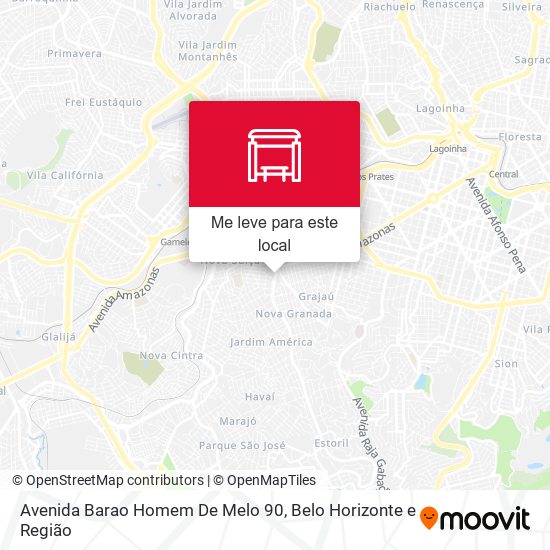 Avenida Barao Homem De Melo 90 mapa