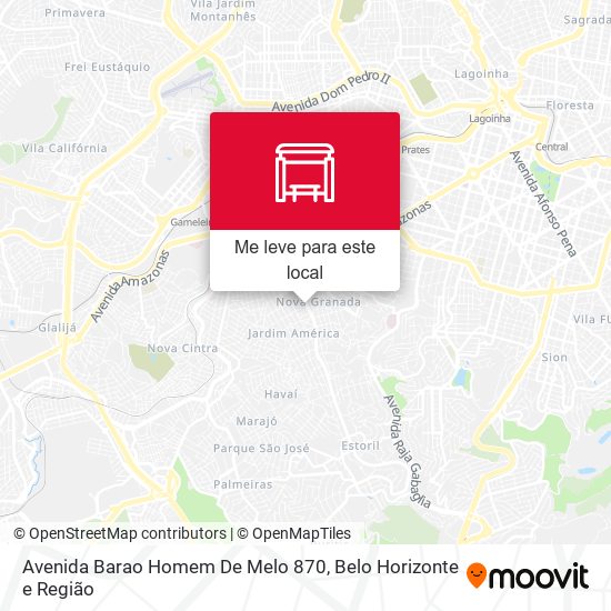 Avenida Barao Homem De Melo 870 mapa