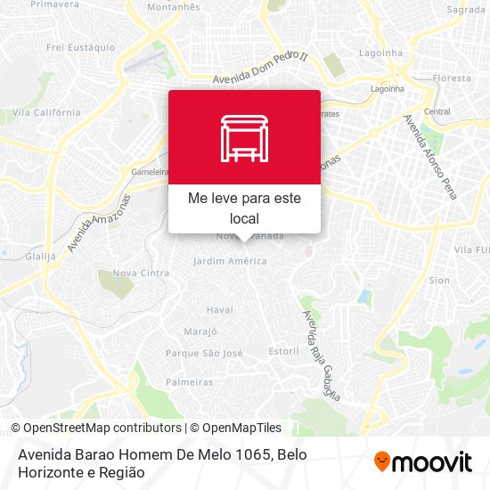 Avenida Barao Homem De Melo 1065 mapa