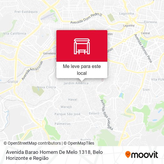 Avenida Barao Homem De Melo 1318 mapa