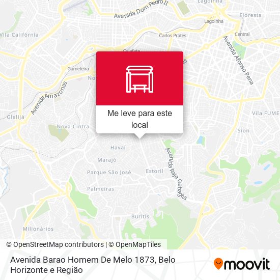 Avenida Barao Homem De Melo 1873 mapa