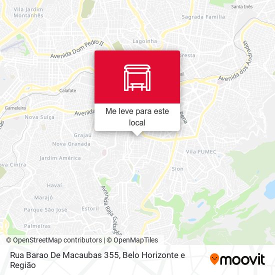 Rua Barao De Macaubas 355 mapa
