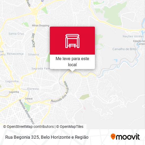 Rua Begonia 325 mapa