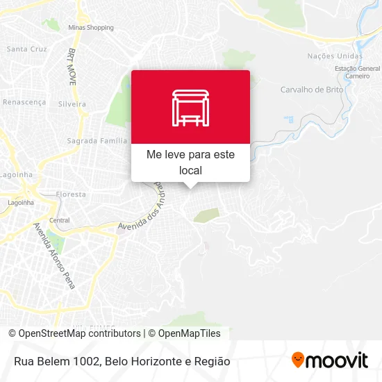 Rua Belem 1002 mapa