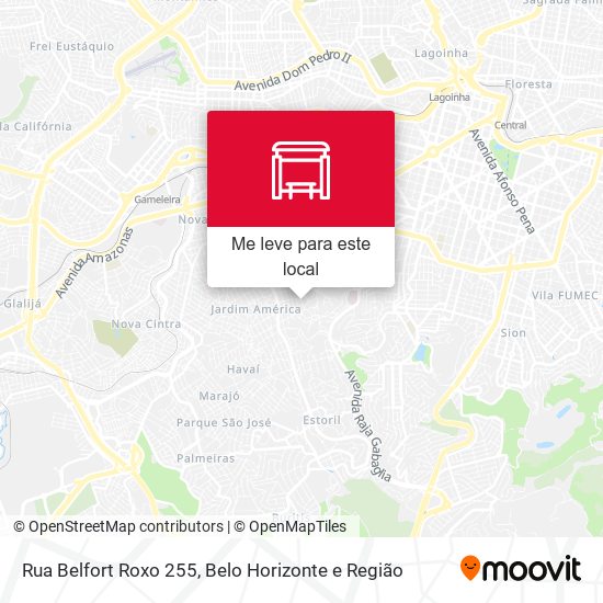 Rua Belfort Roxo 255 mapa