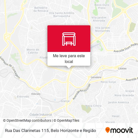 Rua Das Clarinetas 115 mapa