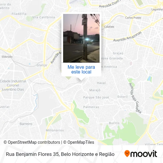 Rua Benjamin Flores 35 mapa