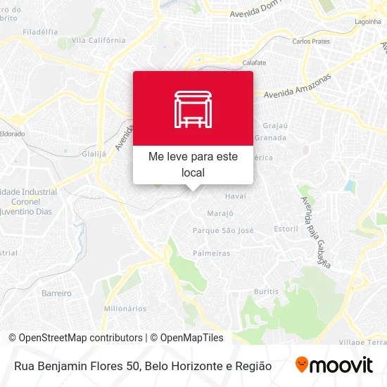 Rua Benjamin Flores 50 mapa
