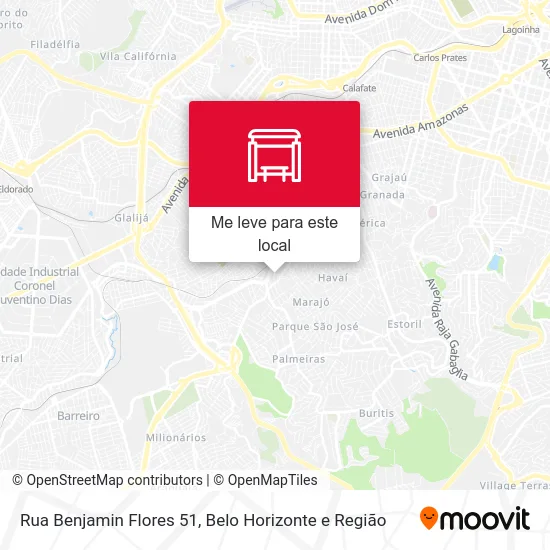 Rua Benjamin Flores 51 mapa